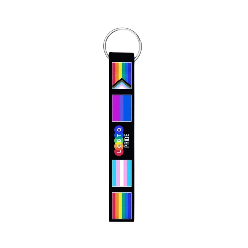 1061 LGBTQ Pride Flag Lanyard Style Keychains Car Keys-Perfect